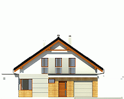 Rzut projektu Nowinka II - Elewacja