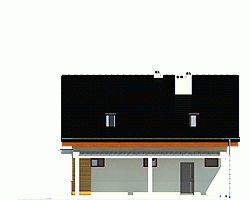 Rzut projektu Nowinka II - Elewacja