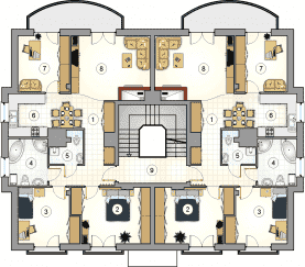 Rzut projektu S-GL 433 Octavus - Piętro