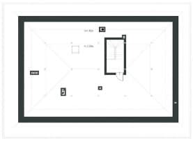 Rzut projektu DOSADNY D75 - Rzut poddasza