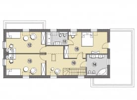 Rzut projektu Alcudia A - Poddasze