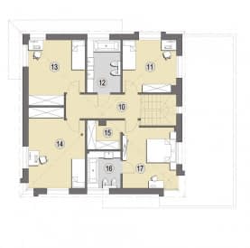 Rzut projektu Caracas A - Piętro