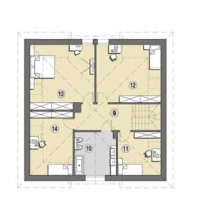 Rzut projektu Ibiza - Poddasze