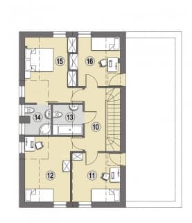 Rzut projektu Pag A - Poddasze