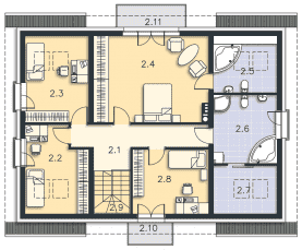 Rzut projektu Rotterdam (DCP184) - Poddasze