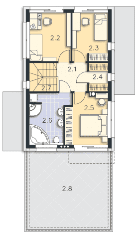 Rzut projektu Belfast (DCP268) - Piętro