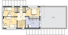 Rzut projektu Belfast VI (DCP268e) - Piętro