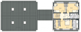 Rzut projektu Odense (DCP322) - Piętro
