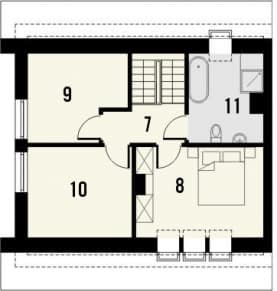 Rzut projektu Fortel 2 - Piętro