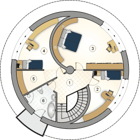 Rzut projektu S-GL 840 Circulus - Piętro