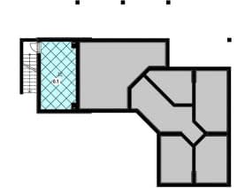 Rzut projektu A-113 szkieletowy - Piwnica