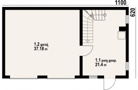 Rzut projektu G2-07 - Parter