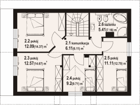 Rzut projektu orłowo a3 dws - Poddasze