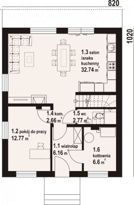 Rzut projektu gładyszowo a3 - Parter