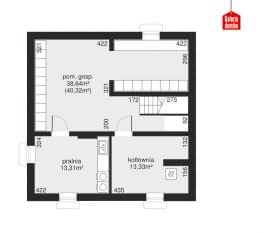 Rzut projektu Dom przy Cyprysowej 12 P - Piwnica