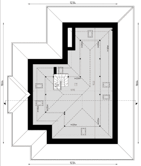 Rzut projektu D204B - WT2021 - Poddasze