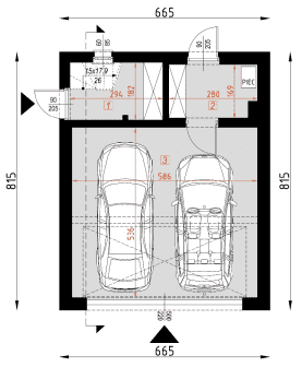 Rzut projektu BG4 - Parter