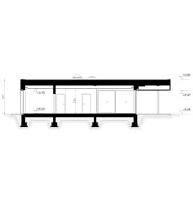 Rzut projektu HOMEKONCEPT 122 - przekrój