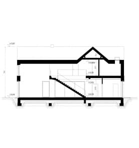 Rzut projektu HOMEKONCEPT 116 - przekrój