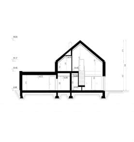 Rzut projektu HOMEKONCEPT 109 - przekrój