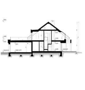 Rzut projektu HOMEKONCEPT 47 B - przekrój