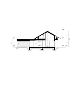 Rzut projektu HOMEKONCEPT 107 - przekrój