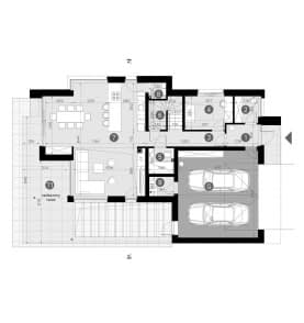 Rzut projektu HOMEKONCEPT 102 G2 - Rzut parteru