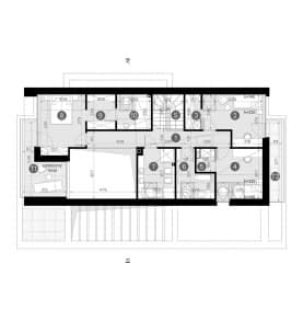 Rzut projektu HOMEKONCEPT 102 G2 - Rzut poddasza
