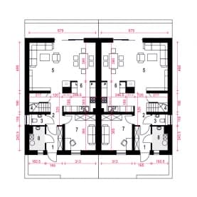 Rzut projektu Aria II B-BL2 - Parter