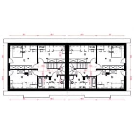 Rzut projektu Morwa bliźniak - Piętro