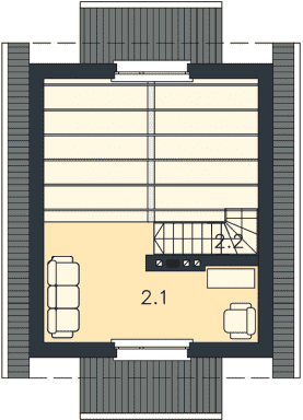 Rzut projektu Topeka (LMW07) - Antresola