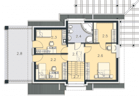 Rzut projektu Tokio III (DCP190b) - Poddasze