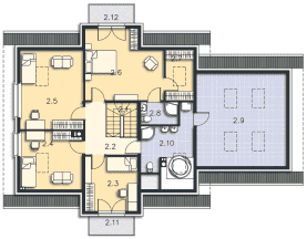 Rzut projektu Toronto III (LMP232B) - Poddasze
