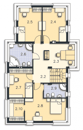 Rzut projektu Aarhus (DCP287) - Piętro