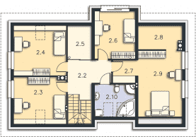 Rzut projektu Oxford (LMP319) - Poddasze