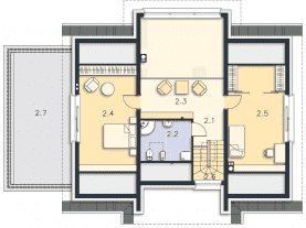 Rzut projektu Tampa III (DCP317b) - Poddasze
