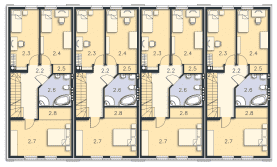 Rzut projektu Miltown II (LMS12a) - Piętro