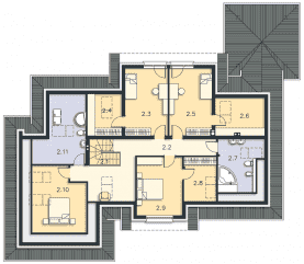 Rzut projektu Pescara (DCP338) - Poddasze