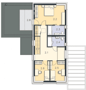 Rzut projektu Nelson (DCP373) - Piętro