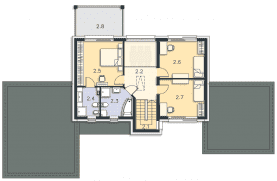 Rzut projektu Pacifica (DCP362) - Piętro