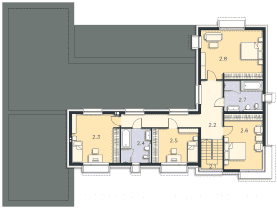 Rzut projektu Annecy (DCP360) - Piętro
