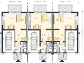 Rzut projektu Sinaia (LMS28) - Parter