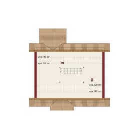 Rzut projektu Elian 3 - Rzut poddasza