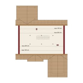 Rzut projektu Gabriel PS - Rzut poddasza