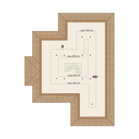 Rzut projektu Kasandra 2 - Rzut poddasza