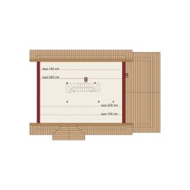 Rzut projektu Eliasz PS - Rzut poddasza