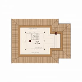 Rzut projektu Domena 112 A1 - Rzut poddasza