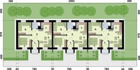 Rzut projektu TORONTO 2 C dom mieszkalny (zabudowa szeregowa) - Rzut przyziemia