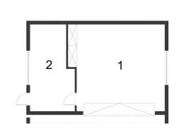 Rzut projektu BK-41 BUDYNEK GOSPODARCZY - Rzut