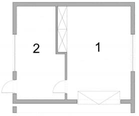 Rzut projektu BK-44 BUDYNEK GOSPODARCZY - Rzut